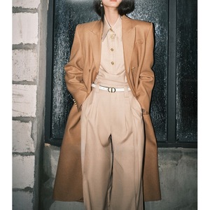 Fashion Temperament <strong>Old</strong> Money Style Women's Pants Sets Buttons Lapel Irregular Pullover Tops High Waist Trousers 2 Pcs Set 3593 - Product Image 4