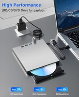 Unidad de Blu-ray Externa al por Mayor, USB 3.0 Tipo-C, Lector de Blu-ray, DVD y CD Portátil, Grabador de BDXL100GB para Windows y Mac