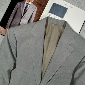 Traje Formal <span class=keywords><strong>de</strong></span> Negocios para <span class=keywords><strong>Hombre</strong></span>, 2 Piezas, Blazer y Pantalones, Color Gris, Personalizado en Poliéster, para Oficina o Boda, Gran Venta 2026 - Product Image 3