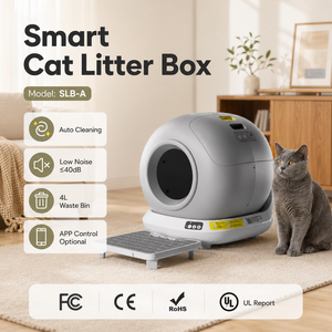 <span class=keywords><strong>Robot</strong></span> toilette autonettoyant intelligent pour <span class=keywords><strong>chat</strong></span> avec capteur de sécurité infrarouge, contrôle par application, 99 % de désodorisation, anti-pincement - Product Image 2
