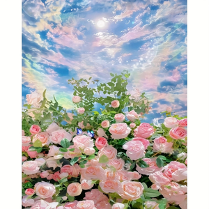 Pour CHENISTORY bricolage diamant peinture 30x40cm/12x16 pouces fleur pleine ronde <span class=keywords><strong>mosaïque</strong></span> paysage mur décor créatif <span class=keywords><strong>loisirs</strong></span> cadre - Product Image 1
