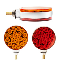 Nouvelle lampe de marquage latérale pour camion et remorque WTTG de haute qualité, DC12V, IP67, étanche, en matériau PC, 4 pouces, double face