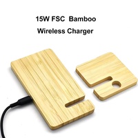 Support de téléphone portable pliable en bois naturel ECO avec logo OEM support de tablette pour téléphone de bureau en bambou