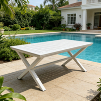 Table pliante d'extérieur en alliage d'aluminium, table de camping extensible, bureau de pique-nique portable pour jardin, patio, barbecue, balcon