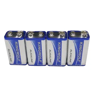 Individual Shrink Pack 6f22 6LR61 9V Alkaline Battery For Smoke Alarm