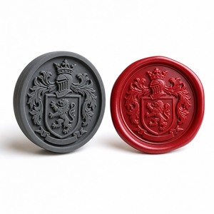 Sello de Cera Personalizado de Resina SLA Impreso en 3D, Sello con Cabeza de Cresta/Emblema, Rosca M6, Grabado de Alta Precisión, Regalo Artesanal, Fabricante Chino - Product Image 2