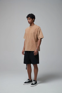 T-shirt délavé FLOWORA – Personnalisation de premier ordre, logo vierge, impression sur mesure pour hommes, t-shirt uni surdimensionné pour hommes - Product Image 4