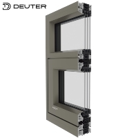Ventanas Abatibles y Giratorias de Aluminio de Alta Resistencia de 2.0 mm, Sellado Multicapa, Resistentes a Huracanes, Bajo Consumo Energético, para Construcción Residencial de Gran Altura