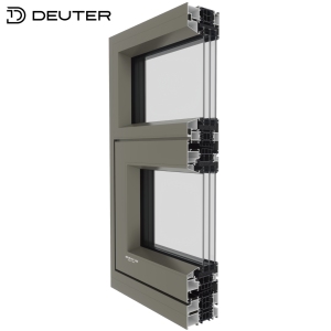 Fenêtres oscillo-battantes en aluminium robustes de 2,0 mm, avec joint multi-couches, résistantes aux ouragans, à faible émissivité, pour la construction résidentielle en immeubles de grande hauteur - Product Image 1