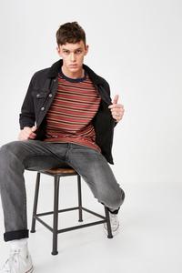 DiZNEW <strong>Men's</strong> Casual Winter Black Coat Borg <strong>Shearling</strong> Denim <strong>Jacket</strong> - Product Image 4