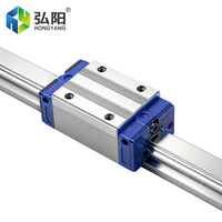 Rail de guidage linéaire HYCNC KINGTEK 20/25/30/35, conception en acier durable, adapté à la sculpture sur bois de précision et à la commande numérique par ordinateur (CNC)