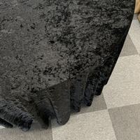 Nappe ronde en velours de luxe pour les fêtes de mariage et les événements