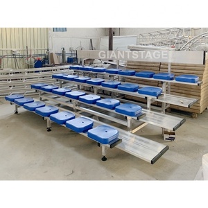 Gradas de aluminio móviles de 4 filas gradas de estadio portátiles con ruedas - Product Image 4