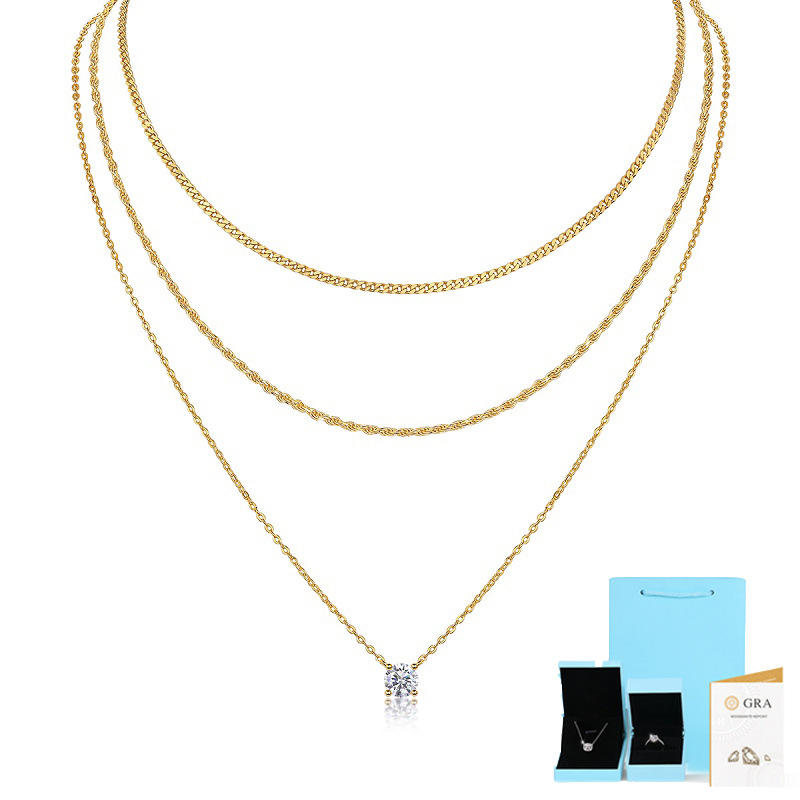 Mosan diamond 1 karat (including gift box certificate)