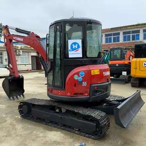 Mini-excavatrice Yanmar Vio55 d'occasion, fabrication japonaise, système hydraulique d'occasion, tout-terrain, prête à être expédiée dans le monde entier - Product Image 1