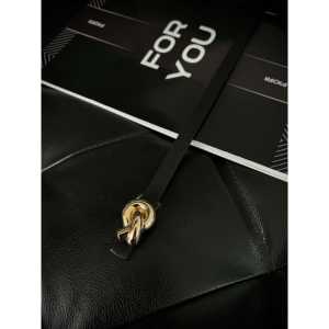 Cinturón Delgado de Mujer con Hebilla Tejida Fiori, Estilo Casual, de Aleación y PU - Product Image 2