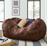 Nova Living Room Leisure Sofa Fuf Bean Bag Funda de sofá perezoso de espuma viscoelástica