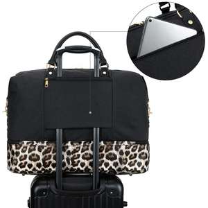 맞춤형 주말 운반 토트 하night 밤 가방 야외 주말 더플 수하물 가방 내구성 대형 여행 더플 가방 - Product Image 3