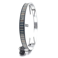 Kit d'éclairage de jantes LED RGBW double face Lumina 15" 17" 20" pour camions, avec contrôle par application, étanche IP67, 18800 Lumens