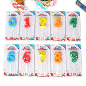Bougies <span class=keywords><strong>d</strong></span>'<span class=keywords><strong>anniversaire</strong></span> numérotées Dinosaure Bébé, sans fumée, 0-9 ans, bougies numérotées mignonnes couleur bonbon, vente en gros - Product Image 2