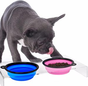 Ciotola per cani <span class=keywords><strong>con</strong></span> logo personalizzato in fabbrica ciotole pieghevoli per animali domestici piatto di irrigazione per alimenti per animali domestici per il parcheggio a piedi 13 oz - Product Image 3