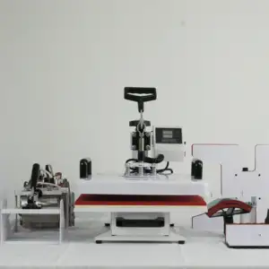 Combo white Heat Transfer maquina de sublimasion 12x15 inch mug/ T -Shirt printing 15 in 1 Heat Press Machines 15 in 1