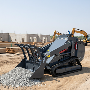 Kubota 25Hp Engine Powered V750 Mini <strong>Skid</strong> Diesel Loader With <strong>Skid</strong> <strong>Steer</strong> Loader Attachment - Product Image 6
