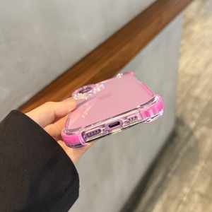 Luxury Tpu <b>Pc</b> Clear Transparent Mobile Phone case for iphone 16 Plus 15 14 Pro,for iphone 17 Pro Max case Antishock Corner - Product Image 6