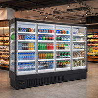 Refroidisseur d'air commercial pour boissons, refroidisseurs de boissons avec porte en verre, refroidisseur vertical pour supermarché, restaurant, vitrine, température numérique