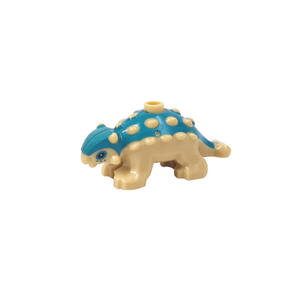 Ensembles de blocs de construction pour le monde jurassique jouet bébé Ankylosaurus Minidoll période crétacée dinosaure blindé jouets en plastique - Product Image 6