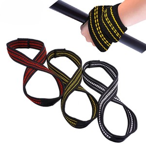 Sangles de poignet épaisses et durables en forme de 8, directement de l'usine, pour la musculation, les tractions et l'haltérophilie - Product Image 5