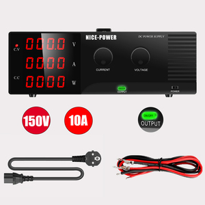 Fuente de Alimentación de CC NICE <span class=keywords><strong>POWER</strong></span> 120V <span class=keywords><strong>72V</strong></span> 150V 10A, Cargador de Baterías, Estabilizador de Voltaje de Banco de Laboratorio para Carga de Baterías de Litio y Plomo-Ácido - Product Image 1