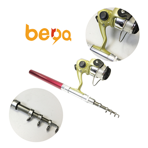 Portable Pocket Telescopic Mini <strong>Fishing</strong> Pole Aluminum Alloy <strong>Pen</strong> Shape <strong>Fishing</strong> <strong>Rod</strong> With Reel Wheel - Product Image 6