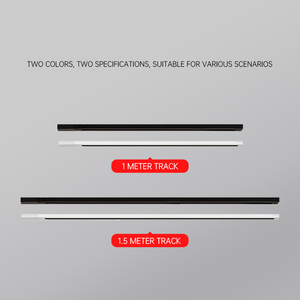 Hiện đại ép đùn nhôm 1m 1.5m 2m cửa hàng Trần chiếu sáng theo dõi hệ thống ba dây ba giai đoạn đường sắt với ép đùn nhôm theo dõi - Product Image 5