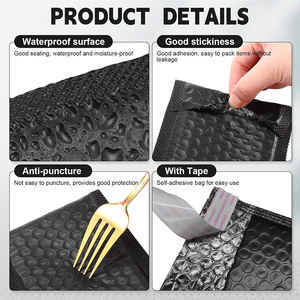 Huacent - Insertos de Cartón Corrugado Autoadhesivos, Sobres Acolchados de Burbujas, Protector de Envío para Tarjetas Coleccionables - Product Image 3