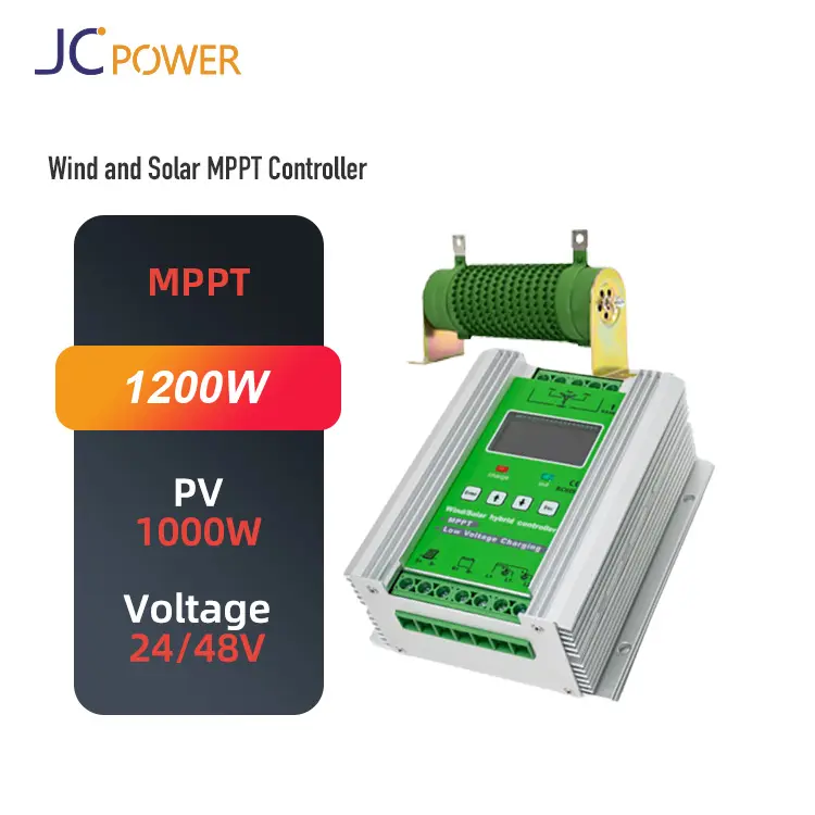 Regulator Hybrid MPPT otomatis 12V 24V, Regulator tenaga surya dan Generator angin 100W-800W untuk panel surya dan Generator angin