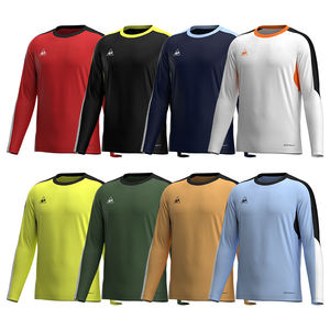 <span class=keywords><strong>Service</strong></span> complet, maillot de football personnalisé en jacquard respirant, imprimé numériquement, manches longues, uniforme d'équipe pour l'entraînement au football - Product Image 1