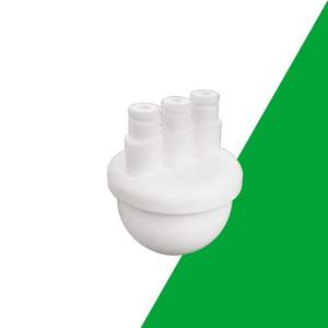 Matraz de cuello corto de PTFE TOPTION con diseño a prueba de fugas e inercia química superior para laboratorios de análisis de trazas de varios tamaños - Product Image 5