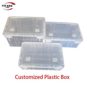 Custom Clear cardini PP scatola di stoccaggio contenitore di plastica per la casa e l'ufficio forniture di imballaggio in plastica - Product Image 4