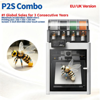 Imprimante 3D FDM Combo P2S en bambou, version mondiale débloquée UE/Royaume-Uni, Wi-Fi pour smartphone, vente directe usine, impression d'échantillons en petites séries pour la maison