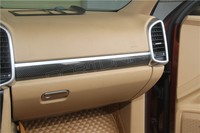 Kits de Accesorios Interiores para Porsche Cayenne 958 (2011+), Panel de Consola de Fibra de Carbono, Panel de Puerta y Cubierta Decorativa