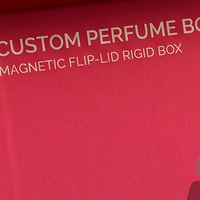 Boîte cadeau personnalisée de parfum rouge premium et boîte de présentation magnétique pour parfum avec boîte en papier parfumé pour l'emballage de parfum