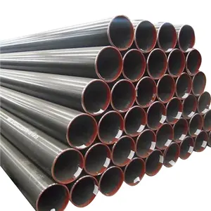 brother bs MS ERW Welded Black Steel Pipe Black Tube ASTM A53 BS 1387 Black Carbon ERW steel pipe