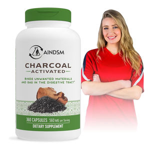 Cápsulas de Carbón Vegetal Activado para la Digestión, Cápsulas de Carbón Vegetal Activado de Cáscara de Coco - Product Image 1