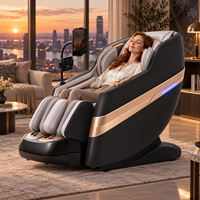 Fauteuil de massage corporel complet 4D tendance 2026, zéro gravité, rail SL, haut-parleurs IA, massage des pieds par compression chaude, professionnel pour salon et bureau