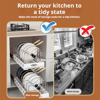 Support de rangement moderne pour couvercles et couvercles de casseroles, multifonctionnel et peu encombrant pour comptoir de cuisine