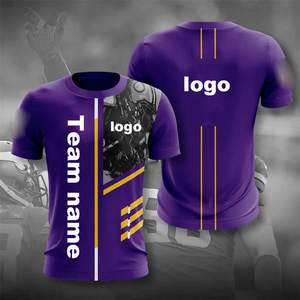 Conjunto de Camiseta Deportiva Europea Americana de Corte Holgado Personalizada para Hombre, Camiseta de Rugby de Manga Corta con Cuello Redondo y Tejido de Verano <span class=keywords><strong>Z</strong></span> 3D - Product Image 5