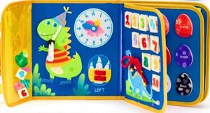 Nuevo Diseño de Tablero de Actividades de Dinosaurios para Niños Pequeños, Actividades de Aprendizaje Preescolar, el Mejor Regalo para Niños, Libro de Actividades de Fieltro - Product Image 5