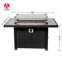 Table de foyer au gaz GARDENSUN, fabricant de confiance pour l'extérieur, le jardin et le camping, fourniture directe d'usine
