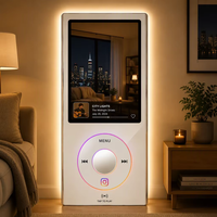 Miroir LED sans cadre RM 001 avec capteur de mouvement, commande tactile, éclairage réglable, anti-buée, indice de protection IP44 - Design moderne pour hôtels et salles de sport